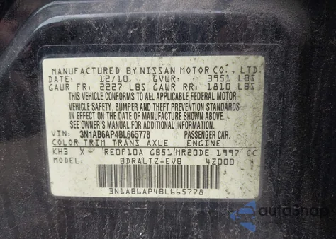 2011 Nissan Sentra 2.0Sr from USA, damaged, VIN 3N1AB6AP4BL665778